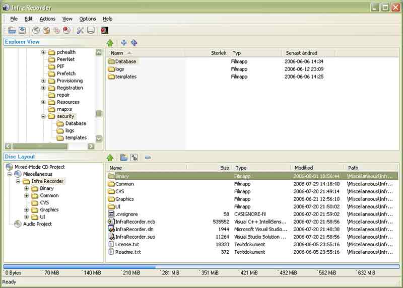 Infrarecorder Screenshot