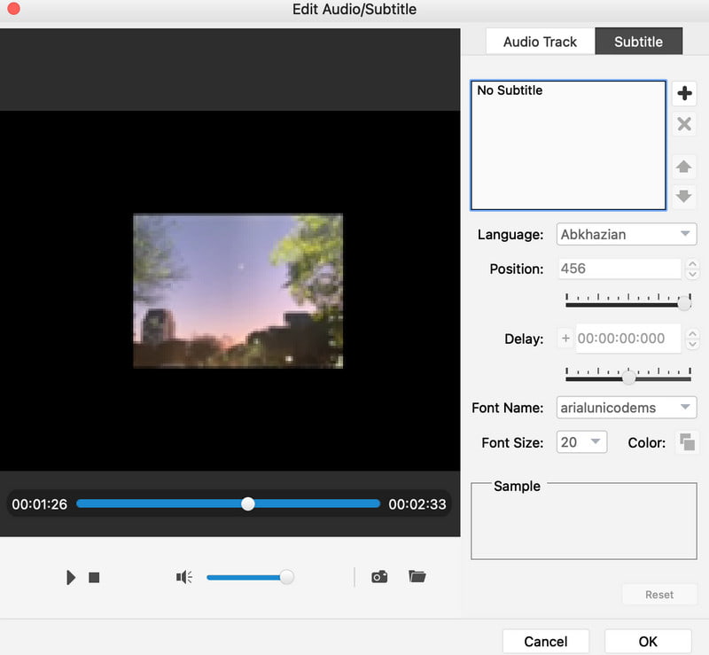 Tipard DVD Creator for Mac Subtitle