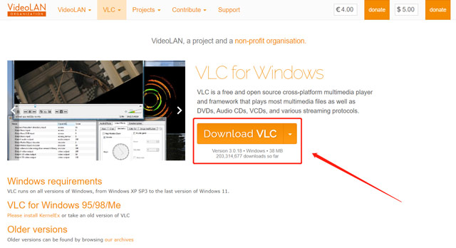 Download VLC for Windows 10 11 7 8