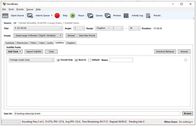 ซอฟต์แวร์สำหรับ Rip DVD HandBrake