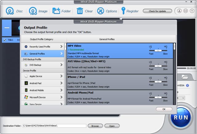 Use WinXDVD para ripar DVD para MP4