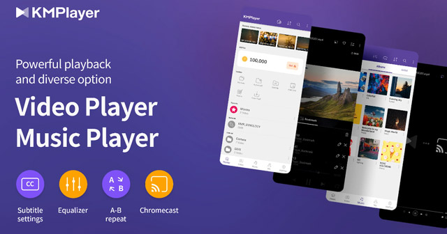 VLC ทางเลือก Android iOS KMPlayer