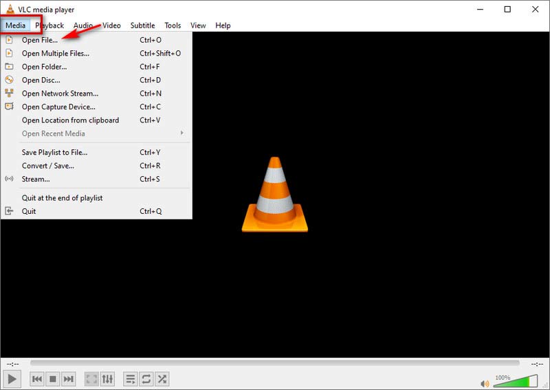 VLC 클릭 미디어