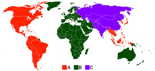 Blu-ray regionalni kod ABC