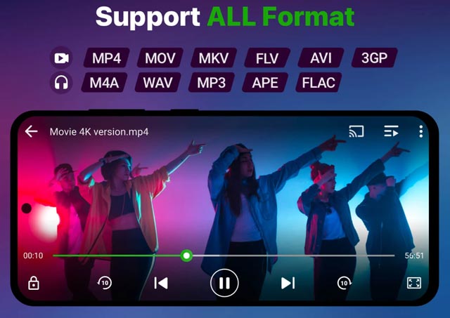 H265 lejátszó Android XPlayer