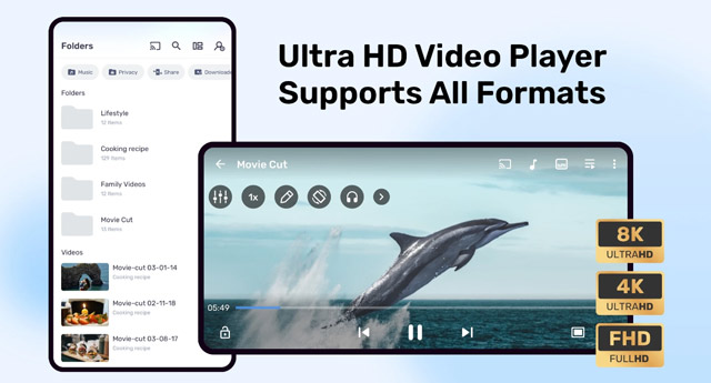 Reproductor H265 para reproductor MX de Android