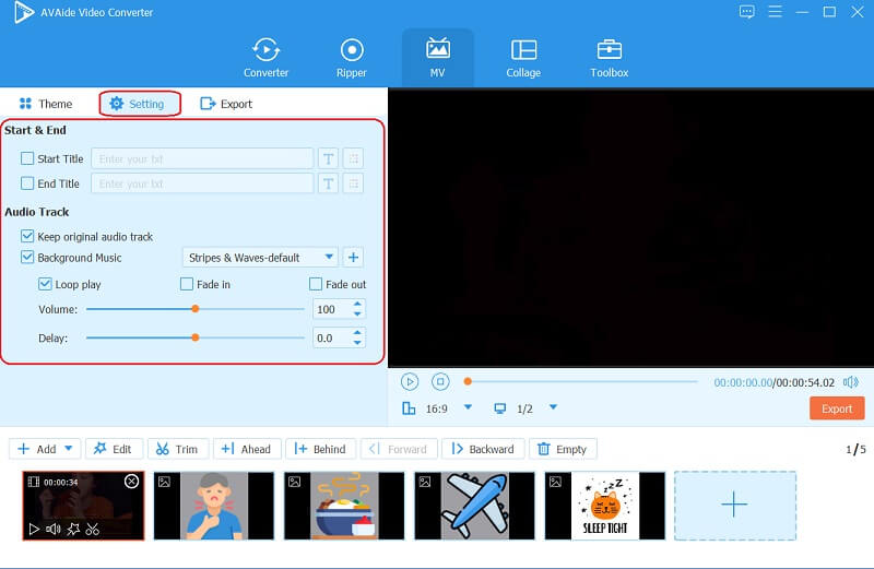 在 iMovie AVAide 上制作电影