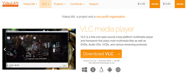 Opensource H265 Player VLC