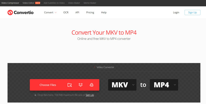 MKV MP4 Convertio