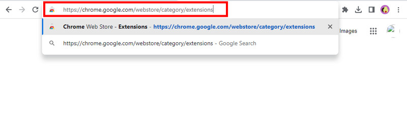 Suchen Sie nach der Chrome-Erweiterung