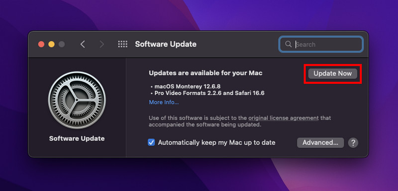 Cập nhật MacOS