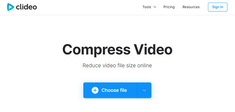 Clideo Video Compressor