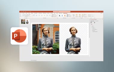 ทำให้พื้นหลังรูปภาพโปร่งใส PowerPoint