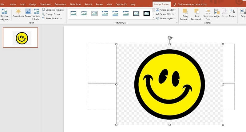 Smileface dengan PPT Latar Belakang