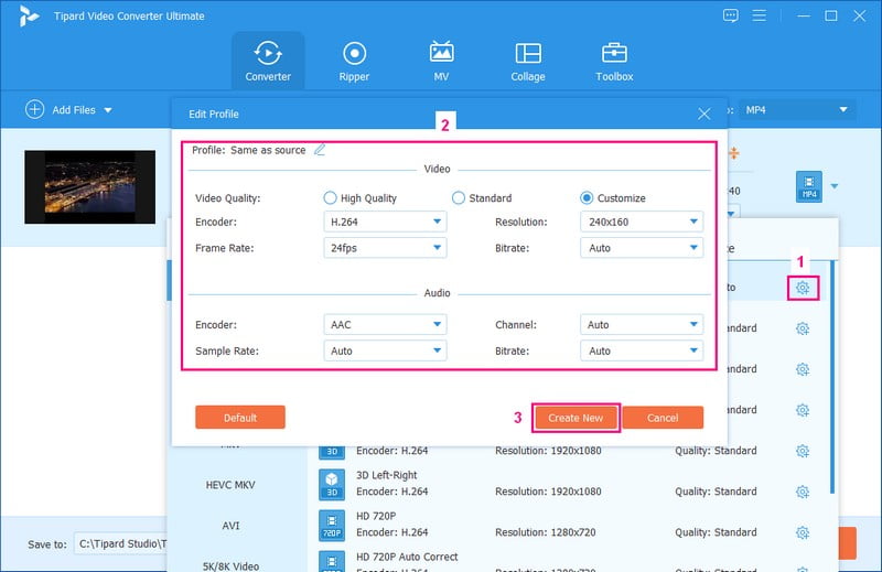 Cambiar la configuración de vídeo y audio