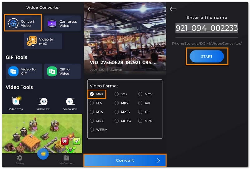 Převést MTS na MP4 v Androidu