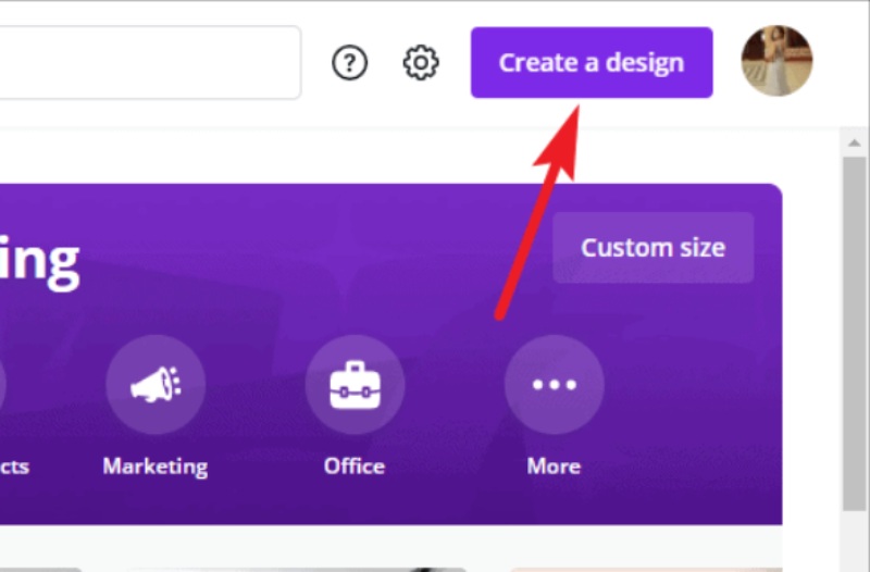 Crea un progetto in Canva