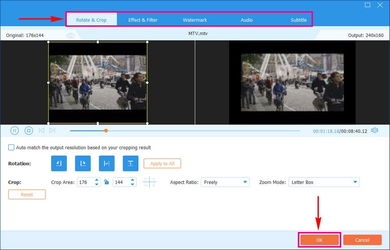 Edit Your Video by Clicking the Wand Button