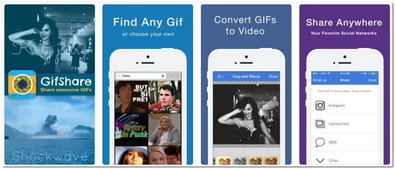 GIFShare 将 GIF 转换为 MP4