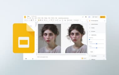 Rendre l'arrière-plan de l'image transparent Google Slides