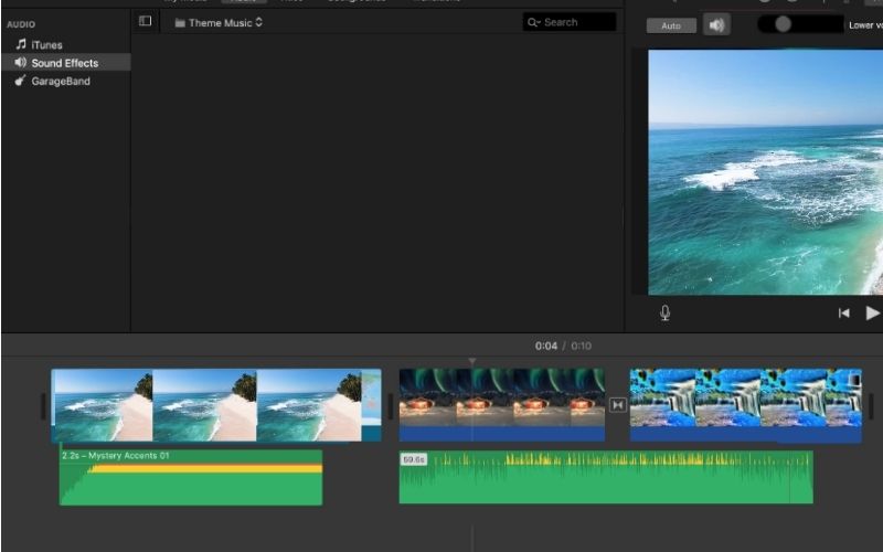 Редактировать музыку iMovie Mac