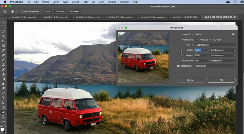 Besarkan Foto dengan Photoshop