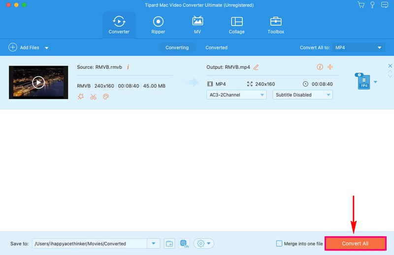 Transforme su archivo RMVB al formato MP4