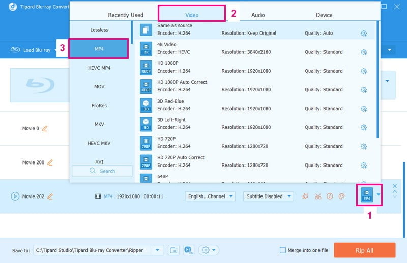 Pilih Format Video