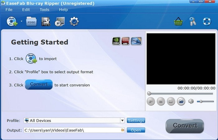 EaseFab Blu-ray Ripper Konvertálja a Blu-ray-t MP4-re