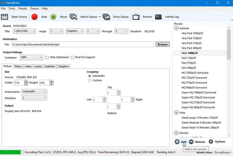 Handbrake Free DVD Ripper Windows 10