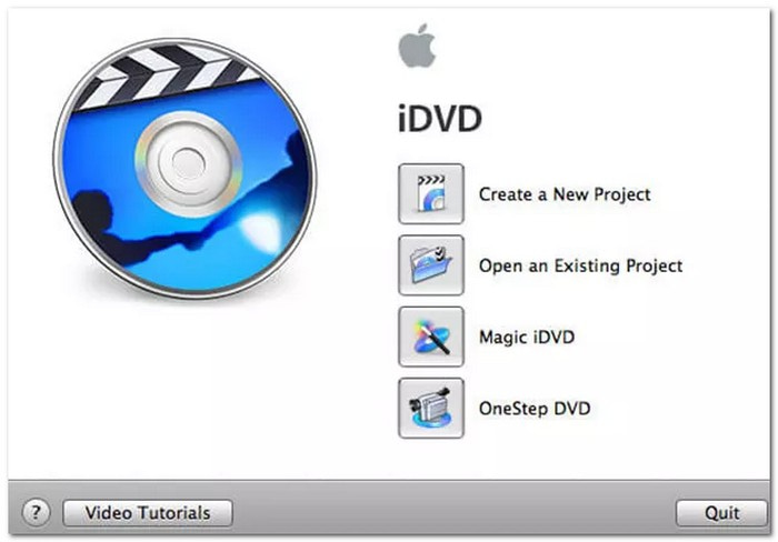 iDVD 将 MOV 文件刻录到 DVD