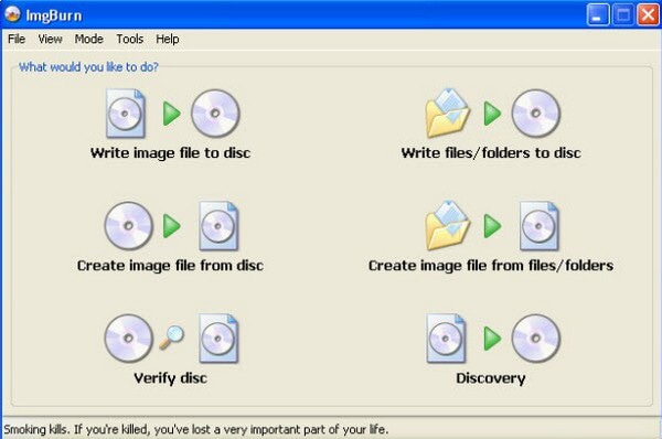 ImgBurn Konversi MKV ke Blu-ray DVD ISO