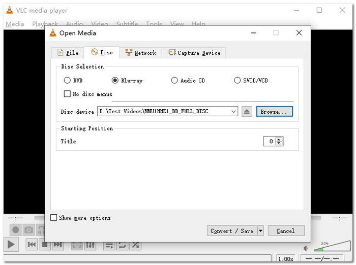 VLC Extraire un Blu-ray en MKV