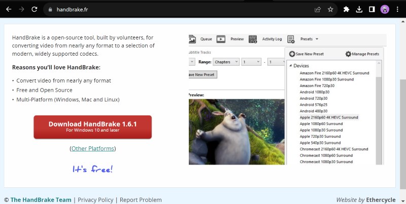 Télécharger HandBrake