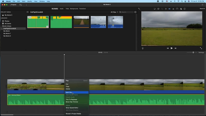 Modifier l'audio dans iMovie