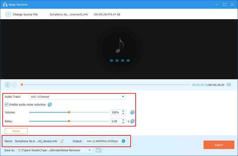 Opcije uređivanja M4R datoteke