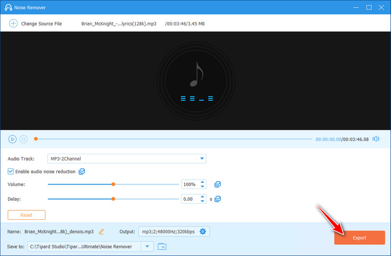 Esporta file audio