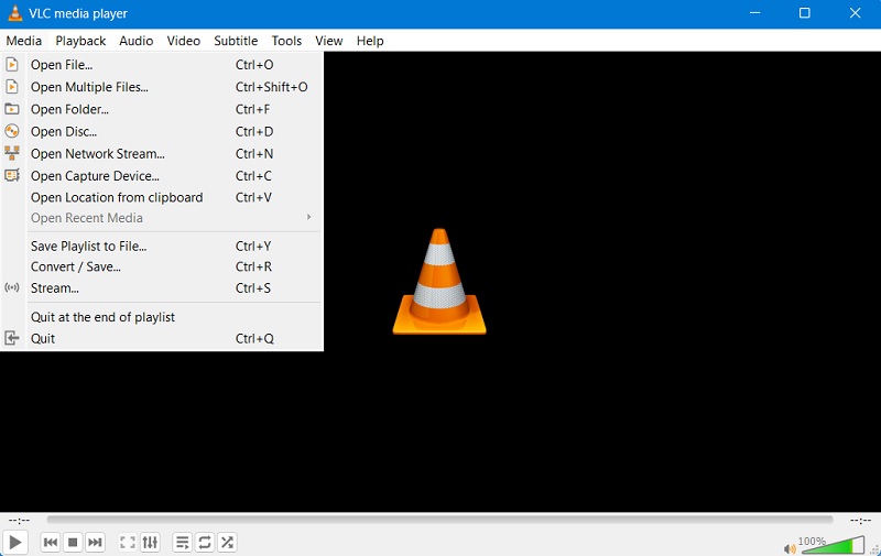 פתח את DVD ב-Vlc