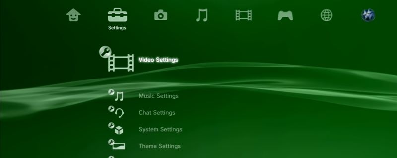 Select Video Settings