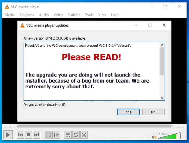 อัปเดต Vlc