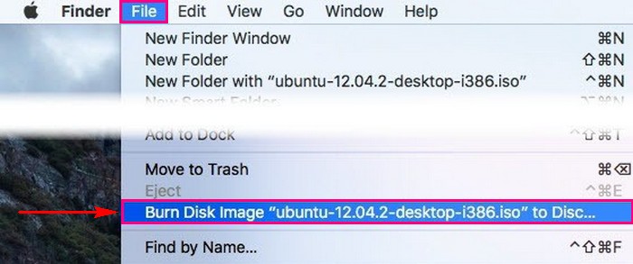 Bakar ISO Anda dengan Finder untuk Mac