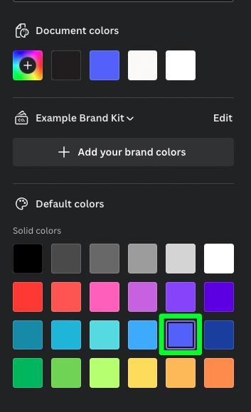 Canva Color