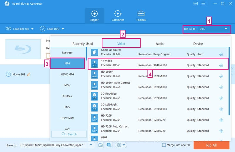 Pilih Format Output