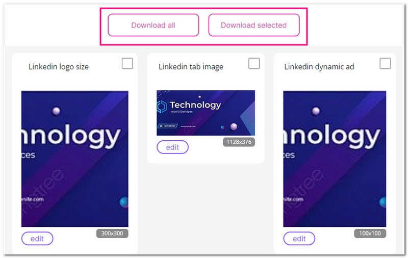 Imgresizer Ubah Saiz Imej untuk Sepanduk Linkedin