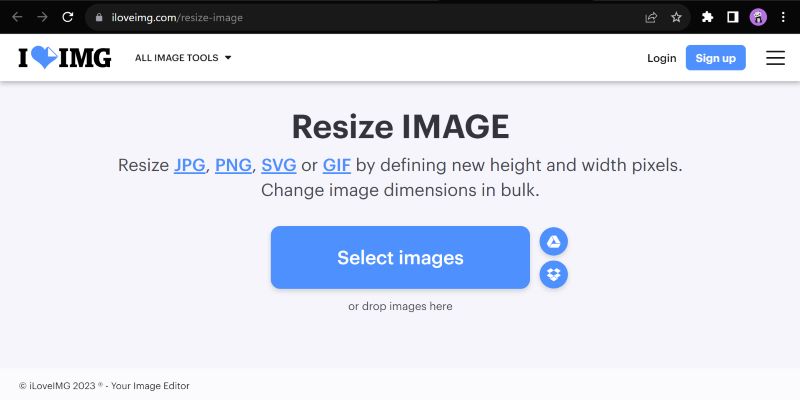 Redimensionar upload de arquivo do editor de imagens