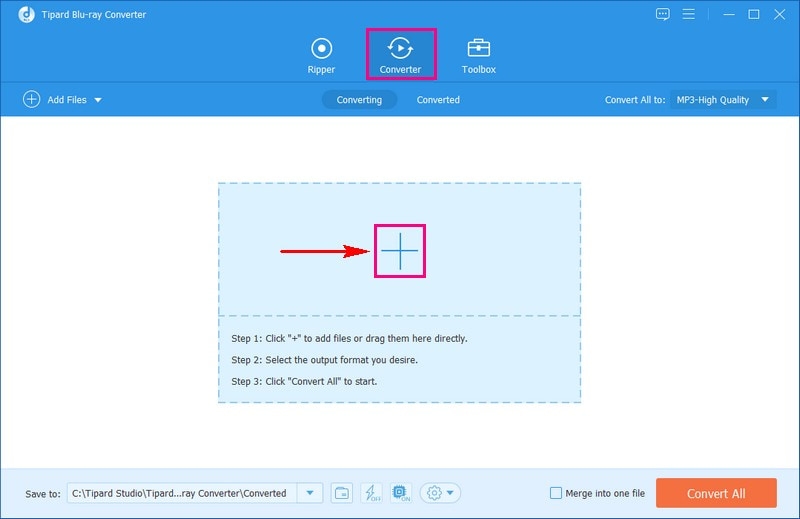 Select the Blu-ray Audio File