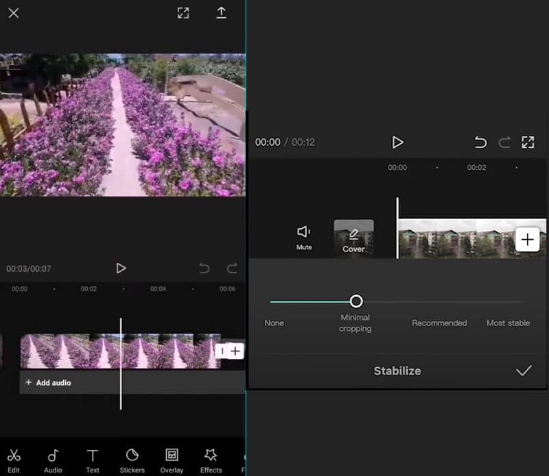 Stabilizujte video pomocí CapCut