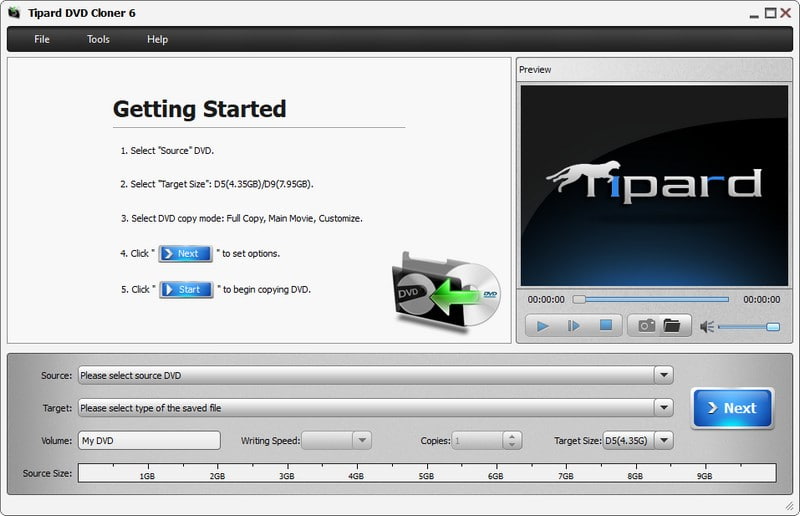 Tipard DVD Copy Melhor software de backup