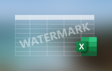 Watermark in Excel