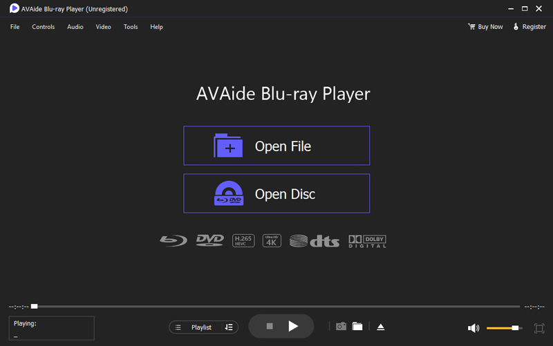 AVAide ब्लू-रे डीवीडी डिस्क इंटरफ़ेस